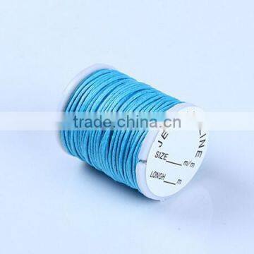 High Quality Colorful 1.5mm Round Korea Cotton Waxed Cord for Bracelet Necklace Garments Wholesale photo-5