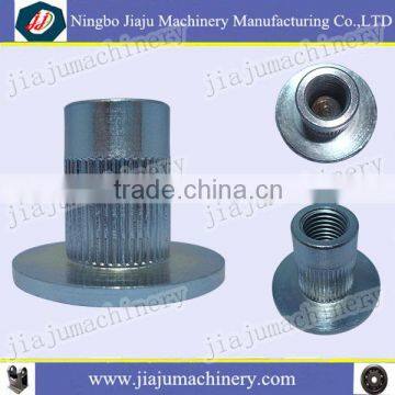 White Zinc Positioned Shaft with straight knurling