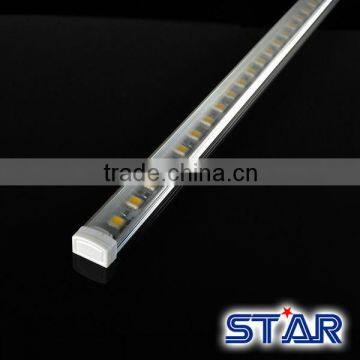 aluminum profile for led light bar 5050 72led 16w 12v with clear cover with DC connector
