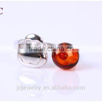 Fashion Monkey Head Essential Oil Diffuser Silver Jewelery Ring for Wholesale