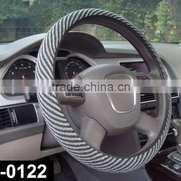 New design fashion grey color for girl steeering wheel cover in winter