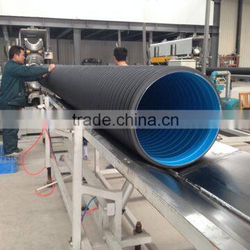 Black PE DWC drain pipe waste water drainage pipe 4kn 8kn