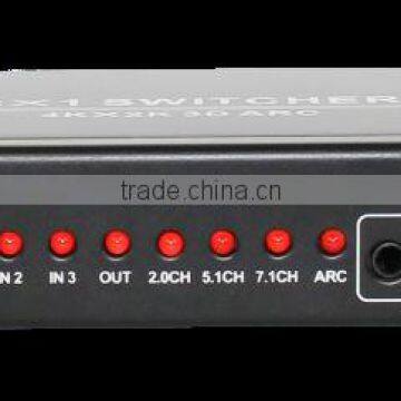 Hot Sale 3 by 1 HDMI Switcher With ARC, HDMI 1.4 photo-2