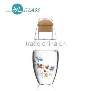 800ml empty glass bottles for drink small drink bottle N6458