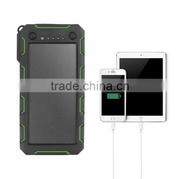 Real Capacity 15000mah Waterproof Solar Cell Power Bank Portable Charger for Iphone Xiaomi Power Bank photo-2