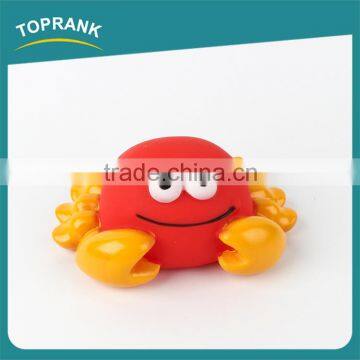 Cheap wholesale crab shaped vinyl lovely pet show toy