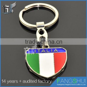 Fast delivery country flag keychain cheap wholeslae