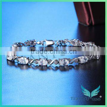 Wholesale Customized Jewelry 925 Sterling Silver Moissanite Diamond Blacelet
