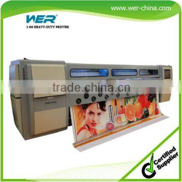3.3 m wer-china WER-SD3404 large format outdoor solvent printer