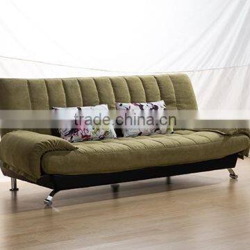 2016 direct factory supplying high quality modern design green fabric sofa bed for living room furniture