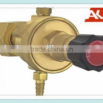 Brass Argon / CO2 gas pressure regulator without valve