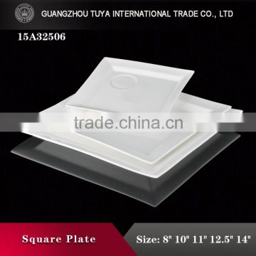 Western-style ceramic porcelain plate square dish for restaurant and hotel