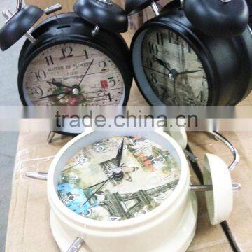 Wholesale Twin Bell Green Alarm Clock/Battery Operated/ Loud Alarm Clock