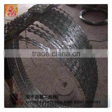 BTO-22 960mm Diameter Galvanized Military Concertina Razor Barbed Wire