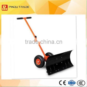 plastic handle wheel snow shovel