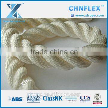 Factory double braided white nylon rope