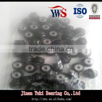 Black Polyurethane Coated Dual V-groove Bearing 623zz Customize Wheel Ball Bearing 623 photo-4