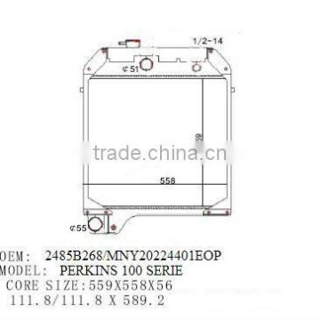 OEM:2485B268/MNY20224401EPO Radiator for Perkins 100 serie