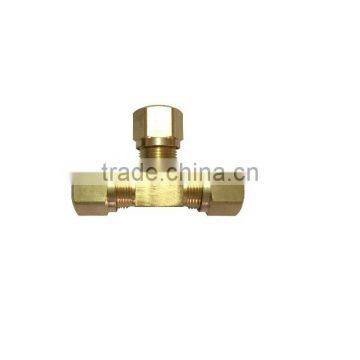 964 Union Tee,Air Brake Fittings for Nylon Tube, Brass Valve photo-2