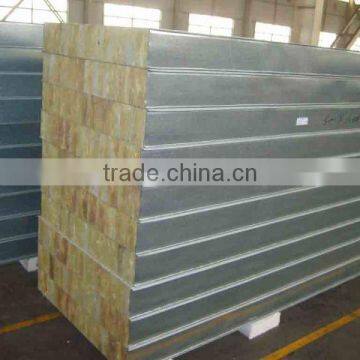 China High Quality Galvanized Color Steel Rock Wool Sandwich Panels