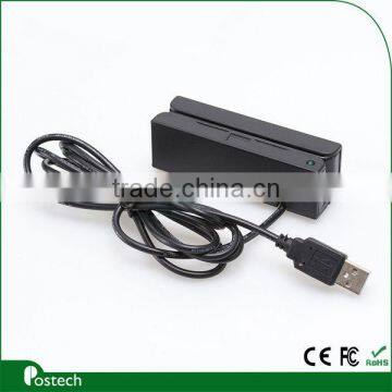 MSR100 2014 Hot sale 3 truck usb magnetic head card reader for access control card