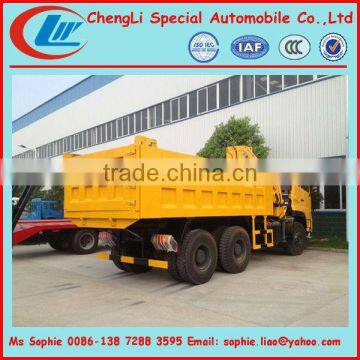 Dongfeng 6x4 Dump Truck With Crane, Dump Truck Mounted Crane photo-4