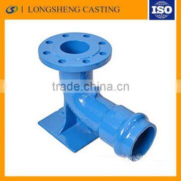 OEM Hot sale Good Quality low price of Cast iron PVC socket flange duck foot bend/PVC socket flange duck foot bend