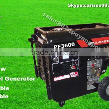 3000W electric start diesel generator