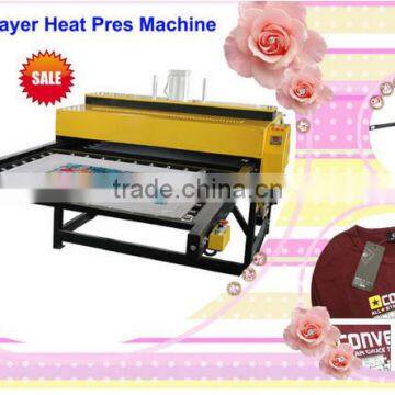 High pressureair automatic highly-efficient double location 99.00 heat press mach