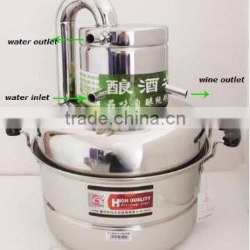 High Quality! Household Stainless Steel 8L Home Alcohol Distiller With Thermometer Spirits(Alcohol) Distillation Boiler