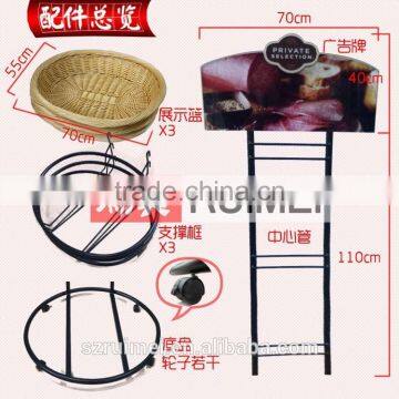 Customized Movable Metal Bread Display Rack photo-3