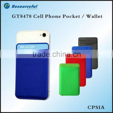 Promotion Washable Cellphone lycra wallet with custom logo