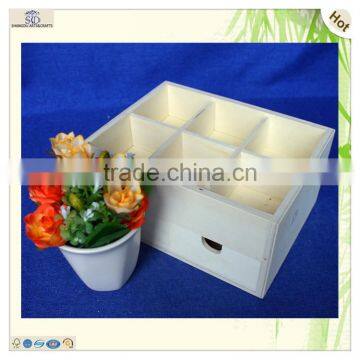 Hot Sale 2 Drawers 6 Compartments Wood Cash Tray photo-3