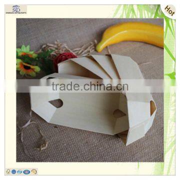 Preferential Disposable Pine Bark Wooden Boat Serving Tray photo-3