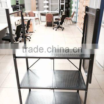 Foldable CKD warehouse storage folding shelving racks office factory shelving racks