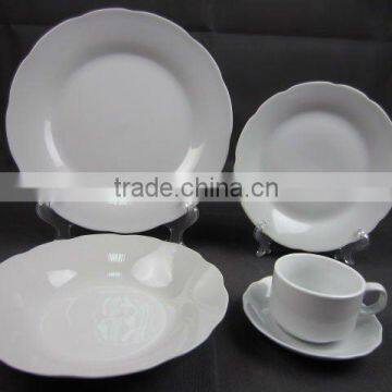 20 pcs white porcelain dinner set