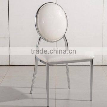 Cheap Round Back Stainless Steel Dining Chairs for Sale photo-4