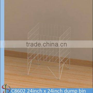 C8602 wire dump bin basket 24 inch square