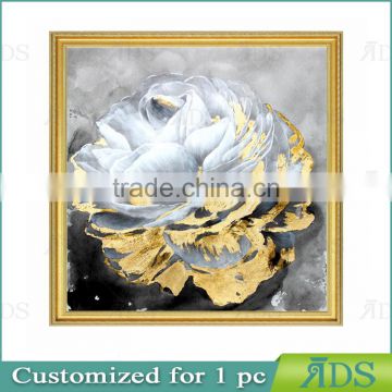 Handpainted Modern Floral Fabric Oil Painting