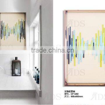 Framed Handmade Shadow Box Pipe Wall Art 3d photo-2