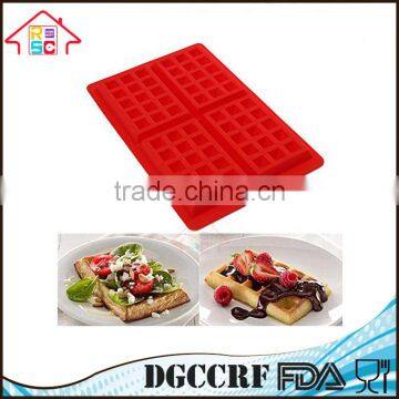 NBRSC 4-Cavity DIY Mini Waffles Cake Chocolate Pan Silicone Tray Baking Mold photo-2