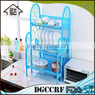 NBRSC 3 tier plastic drip dish rack utensil holder rack stand storage removable cup bowl drip tray