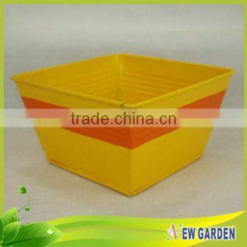 Novelty Unique Square Metal Flower Pot Hanger For Livingroom photo-4