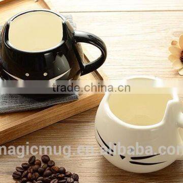 Factory Directly Sell Black Cat Shaped Ceramic Mug photo-2