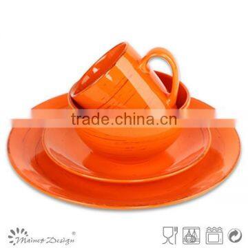 Retro Antique Finished Stoneware Dinner Set 18pcs photo-5