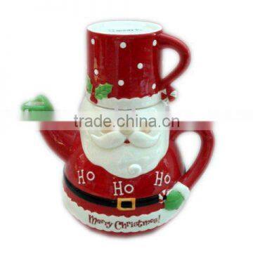 ceramic teapot with mug set, 2 in 1