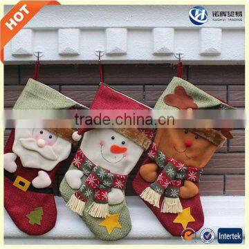 2016 Wholesale Cheap Price Beautiful Animated Christmas Stocking From China