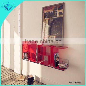Hot Sale Wall Mounted Acrylic Book Shelf photo-6