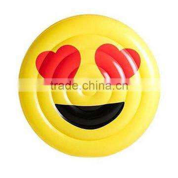 2017 Hot Selling Leasure Giant Yellow Emoji Inflatable Pool Float Outdoor Swiming Raft Water Party Lounge for Kids and Adults photo-5