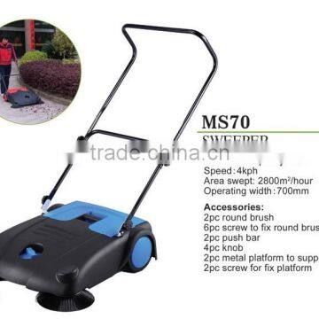 Walk Behind Manual Push Floor Broom Sweeper